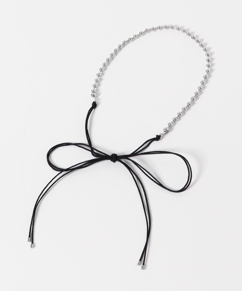 SMELLY（スメリー）の「メタルボールダブルコードネックレス（ネックレス・レディース・ブラック系その他・-）」の6枚目の写真