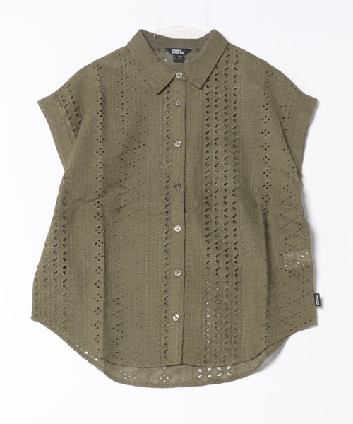 Eddie Bauer(エディーバウアー)の「シーサイドレース 半袖 シャツ(シャツ/ブラウス・レディース・サックスブルー/ホワイト/カーキ・S/XL/L/M)」の5枚目の写真