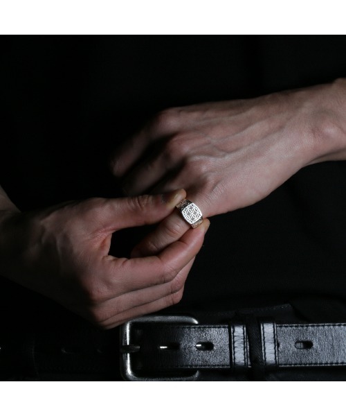 4NK スケルトン フラワーオブライフ リング シルバー925 メンズ