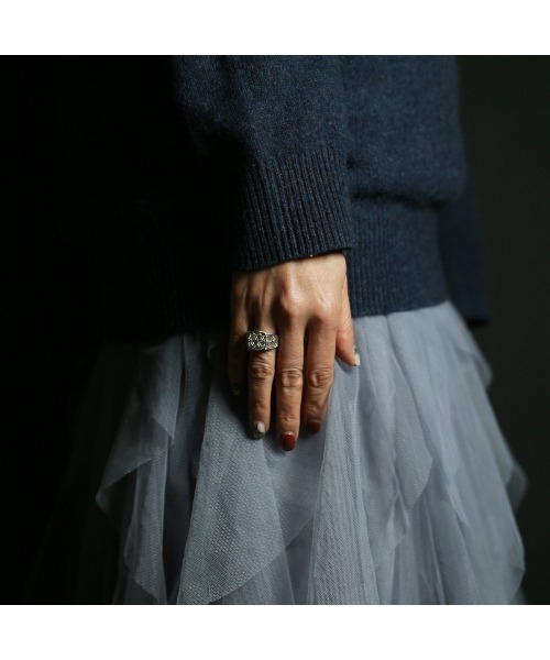 4NK スケルトン フラワーオブライフ リング シルバー925 メンズ