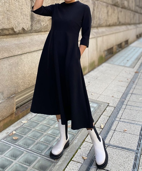 ST.ROONEY（セントルーニー）の「クレリックフレアワンピース【低身長・小柄女性向け】（ワンピース・レディース・ブラック/ネイビー/ベージュ・XS/S）」の14枚目の写真