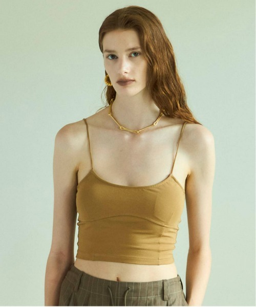 タンクトップ ノースリーブ Cup In Bustier Bra Top/カップインビスチェブラトップ「MAISON SPECIAL/メゾンスペシャル Cup In Bustier Bra Top/カップインビスチェブラトップ【MAISON
