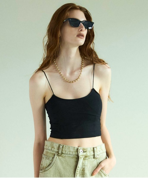タンクトップ ノースリーブ Cup In Bustier Bra Top/カップインビスチェブラトップ「MAISON SPECIAL/メゾンスペシャル MAISON SPECIAL タンクトップ ノースリーブ Cup In Bustier Bra