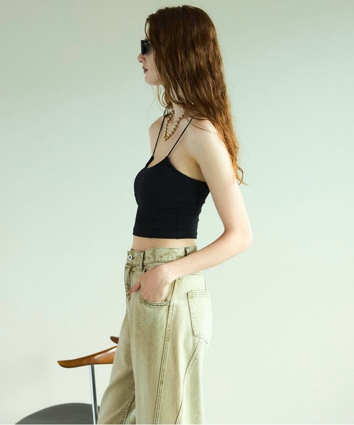 MAISON SPECIAL(メゾンスペシャル)の「Cup In Bustier Bra Top/カップインビスチェブラトップ(タンクトップ・レディース・ベージュ/ブラック/チャコールグレー/ホワイト・FREE)」の11枚目の写真