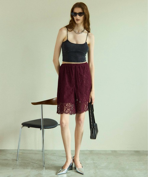 MAISON SPECIAL(メゾンスペシャル)の「Cup In Bustier Bra Top/カップインビスチェブラトップ(タンクトップ・レディース・ベージュ/ブラック/チャコールグレー/ホワイト・FREE)」の6枚目の写真