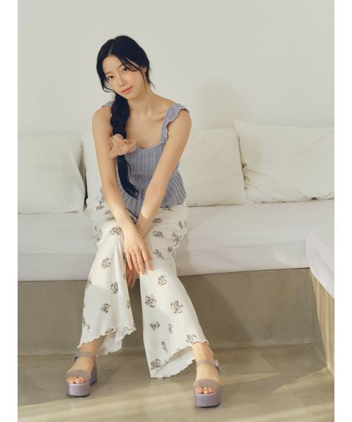 gelato pique（ジェラートピケ）の「花柄ロングパンツ（ルームウェア