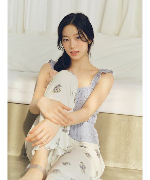 gelato pique（ジェラートピケ）の「花柄ロングパンツ（ルームウェア