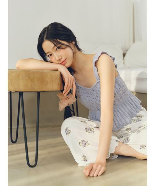 gelato pique（ジェラートピケ）の「花柄ロングパンツ（ルームウェア