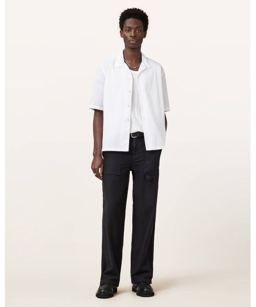 ALLSAINTS(オールセインツ)の「NYON SHORT SLEEVE SHIRT | NYON 半袖 シャツ(シャツ/ブラウス・メンズ・ホワイト・S/M/L/XS)」の3枚目の写真