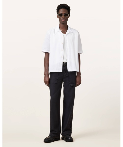 ALLSAINTS(オールセインツ)の「NYON SHORT SLEEVE SHIRT | NYON 半袖 シャツ(シャツ/ブラウス・メンズ・ホワイト・S/M/L/XS)」の5枚目の写真
