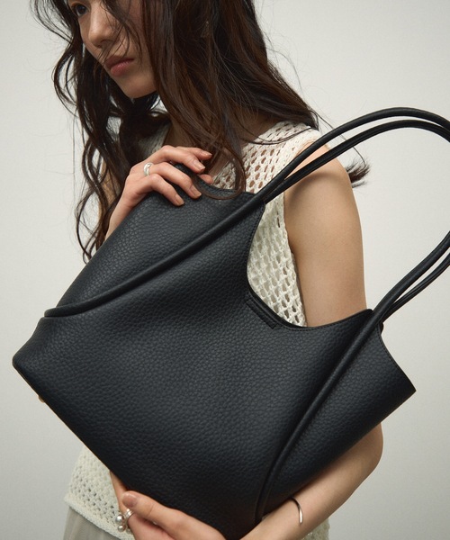 Cord tote bag with pouch / ポーチ付コードトートバック