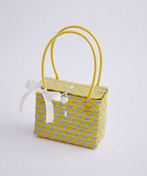 mystic | Lara リボンバスケット(かごバッグ)