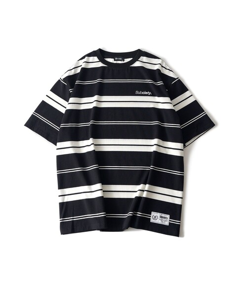 Subciety(サブサエティ)の「Border tee(Tシャツ/カットソー・メンズ・ブラック/パープル/グレー・SMALL/MEDIUM/LARGE/X-LARGE/XX-LARGE)」の14枚目の写真