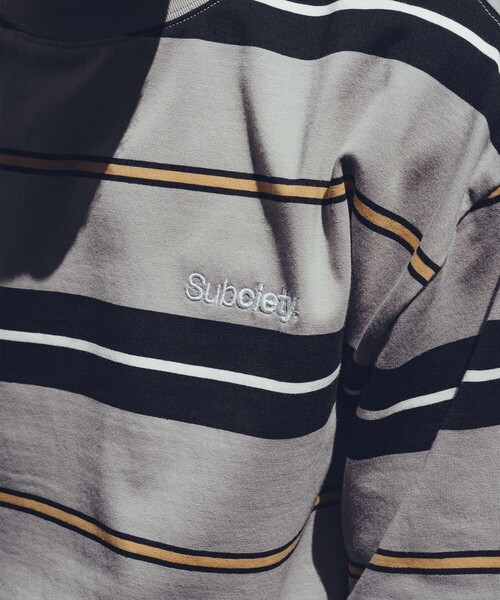 Subciety(サブサエティ)の「Border tee(Tシャツ/カットソー・メンズ・ブラック/パープル/グレー・SMALL/MEDIUM/LARGE/X-LARGE/XX-LARGE)」の20枚目の写真