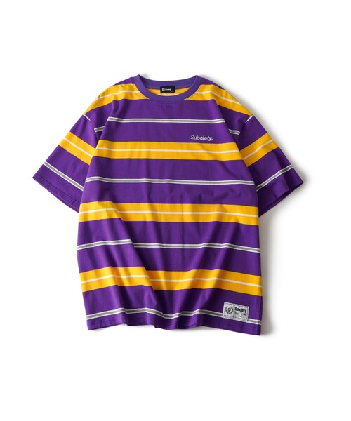 Subciety(サブサエティ)の「Border tee(Tシャツ/カットソー・メンズ・ブラック/パープル/グレー・SMALL/MEDIUM/LARGE/X-LARGE/XX-LARGE)」の21枚目の写真