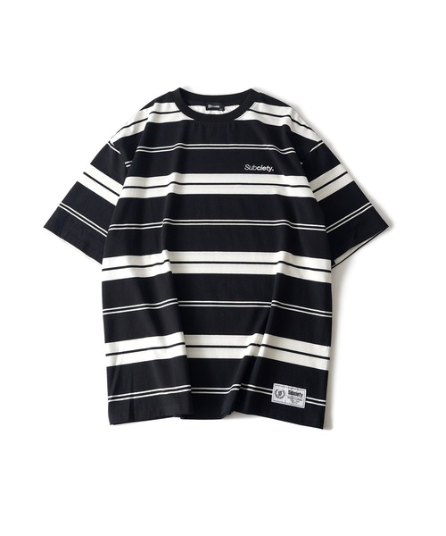 Subciety(サブサエティ)の「Border tee(Tシャツ/カットソー・メンズ・ブラック/パープル/グレー・SMALL/MEDIUM/LARGE/X-LARGE/XX-LARGE)」の13枚目の写真