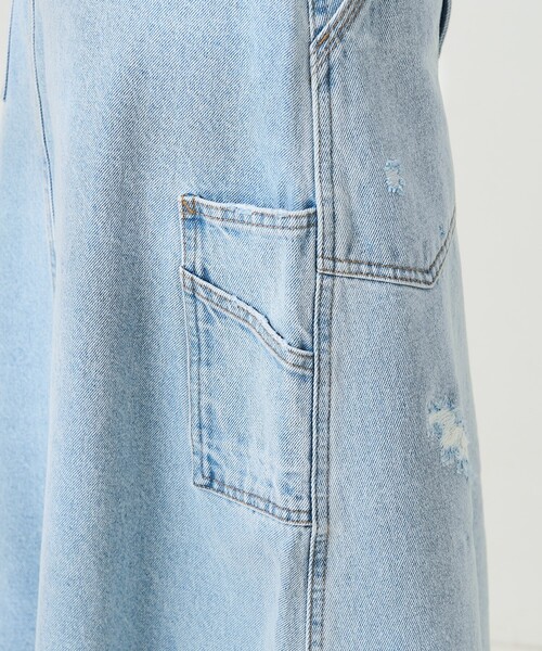 FREAK'S STORE（フリークスストア）の「クロスディテールペインターダメージスカート/デニムスカート（デニムスカート・レディース・サックスブルー・SMALL/MEDIUM）」の15枚目の写真