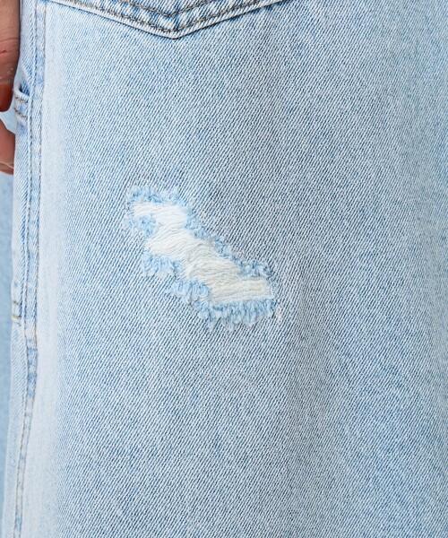 FREAK'S STORE（フリークスストア）の「クロスディテールペインターダメージスカート/デニムスカート（デニムスカート・レディース・サックスブルー・SMALL/MEDIUM）」の18枚目の写真