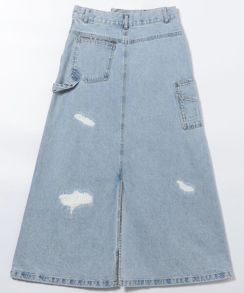 FREAK'S STORE（フリークスストア）の「クロスディテールペインターダメージスカート/デニムスカート（デニムスカート・レディース・サックスブルー・SMALL/MEDIUM）」の21枚目の写真