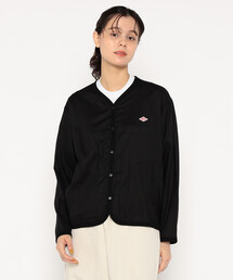 ダントン　ノーカラーシャツ DANTON/ダントン】ビッグシルエット バンドカラーシャツ #JD