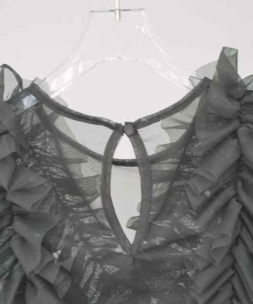 O'fmus】 チュールフリルベスト ofmw25s021（その他トップス