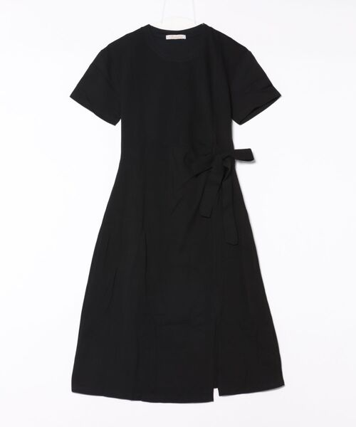 BANICO（バニコ）の「ウエストリボン付きカットソーワンピース (SS)（ワンピース・レディース・ベージュ/ブラック・MEDIUM/LARGE）」の7枚目の写真