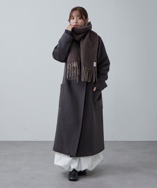 Lui's（ルイス）の「ソフトタッチボリュームロングリバーシブルマフラー（マフラー・メンズ・ブラウン/ブラック・FREE）」の20枚目の写真