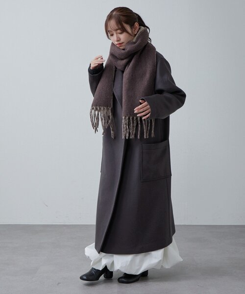 Lui's（ルイス）の「ソフトタッチボリュームロングリバーシブルマフラー（マフラー・メンズ・ブラウン/ブラック・FREE）」の21枚目の写真