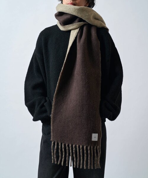 Lui's（ルイス）の「ソフトタッチボリュームロングリバーシブルマフラー（マフラー・メンズ・ブラウン/ブラック・FREE）」の22枚目の写真