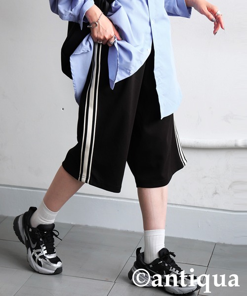 antiqua(アンティカ)の「ポンチハーフパンツ(その他パンツ・レディース・ネイビー/グレー/ブラック・ONESIZE)」の10枚目の写真