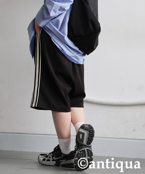 antiqua(アンティカ)の「ポンチハーフパンツ(その他パンツ・レディース・ネイビー/グレー/ブラック・ONESIZE)」の11枚目の写真