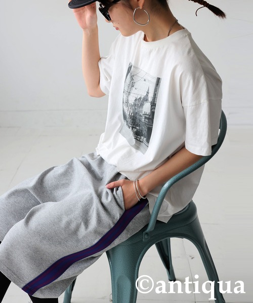 antiqua(アンティカ)の「ポンチハーフパンツ(その他パンツ・レディース・ネイビー/グレー/ブラック・ONESIZE)」の16枚目の写真