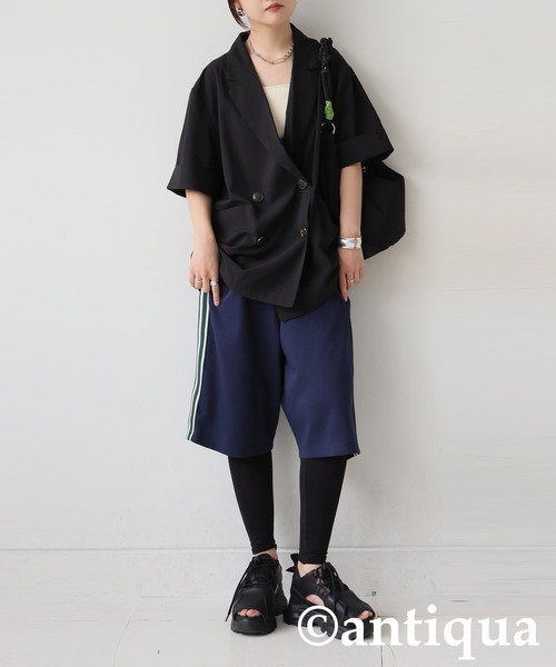 antiqua(アンティカ)の「ポンチハーフパンツ(その他パンツ・レディース・ネイビー/グレー/ブラック・ONESIZE)」の20枚目の写真