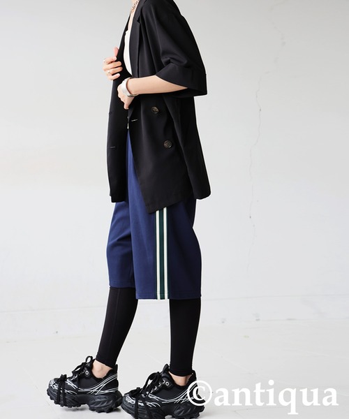 antiqua(アンティカ)の「ポンチハーフパンツ(その他パンツ・レディース・ネイビー/グレー/ブラック・ONESIZE)」の22枚目の写真