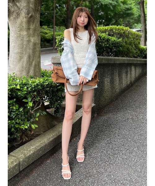 SNIDEL（スナイデル）の「Sustainableニットショートパンツ（その他パンツ・レディース・ピンク/ベージュ/アイボリー・FREE）」の22枚目の写真