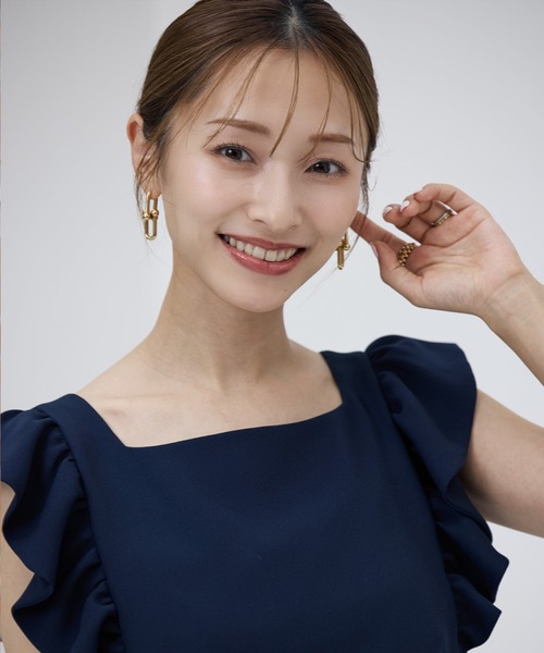Maglie le cassetto（マーリエ ル カセット）の「【M Maglie le cassetto×吉田理紗コラボ】大人の甘辛サロペット（サロペット/オーバーオール・レディース・ネイビー/ブラック・7号/9号/5号）」の14枚目の写真