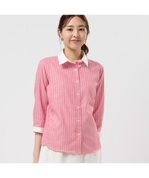 TOKYO SHIRTS | 【Pitta Re:)】 レディースカジュアルシャツ Wガーゼ 七分袖 綿100%(シャツ/ブラウス)