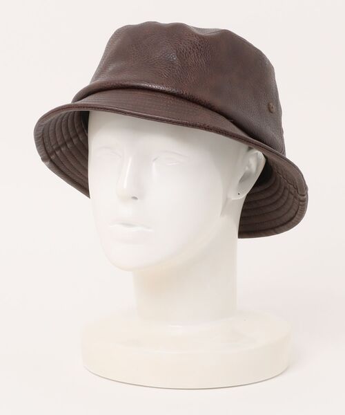 AVIREX（アヴィレックス）の「【RS】【AVIREX】SYNTHETIC LEATHER BUCKET HAT（ハット・メンズ・ブラック/ブラウン・FREE）」の9枚目の写真