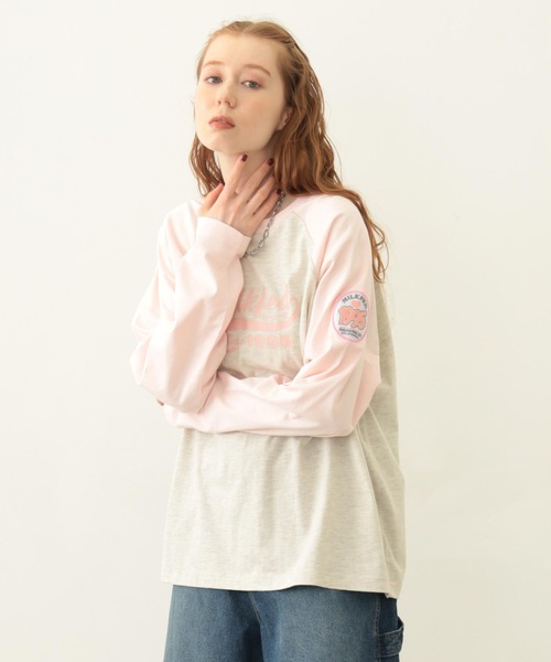 MILKFED.（ミルクフェド）の「LOGO PATCH B/B TEE（Tシャツ/カットソー・レディース・ホワイト/ブラウン/オートミール・M/L）」の3枚目の写真