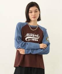 MILKFED. | LOGO PATCH B/B TEE(Tシャツ/カットソー)
