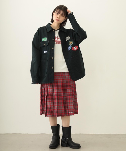 MILKFED.（ミルクフェド）の「LOGO PATCH B/B TEE（Tシャツ/カットソー・レディース・ホワイト/ブラウン/オートミール・M/L）」の4枚目の写真