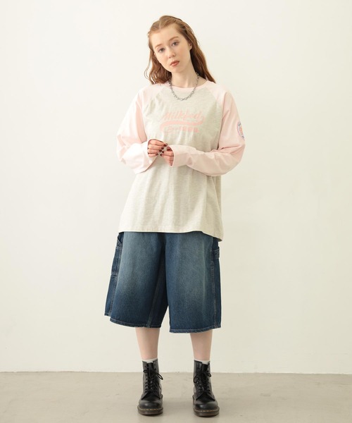 MILKFED.（ミルクフェド）の「LOGO PATCH B/B TEE（Tシャツ/カットソー・レディース・ホワイト/ブラウン/オートミール・M/L）」の14枚目の写真