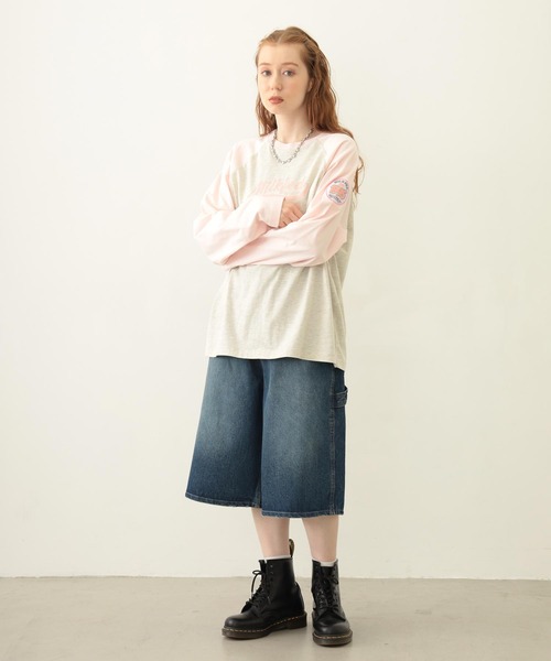 MILKFED.（ミルクフェド）の「LOGO PATCH B/B TEE（Tシャツ/カットソー・レディース・ホワイト/ブラウン/オートミール・M/L）」の15枚目の写真