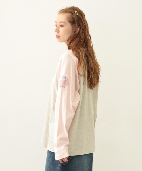 MILKFED.（ミルクフェド）の「LOGO PATCH B/B TEE（Tシャツ/カットソー・レディース・ホワイト/ブラウン/オートミール・M/L）」の12枚目の写真