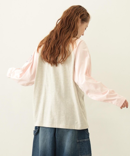 MILKFED.（ミルクフェド）の「LOGO PATCH B/B TEE（Tシャツ/カットソー・レディース・ホワイト/ブラウン/オートミール・M/L）」の13枚目の写真