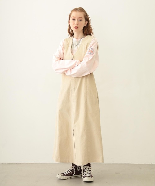 MILKFED.（ミルクフェド）の「LOGO PATCH B/B TEE（Tシャツ/カットソー・レディース・ホワイト/ブラウン/オートミール・M/L）」の19枚目の写真