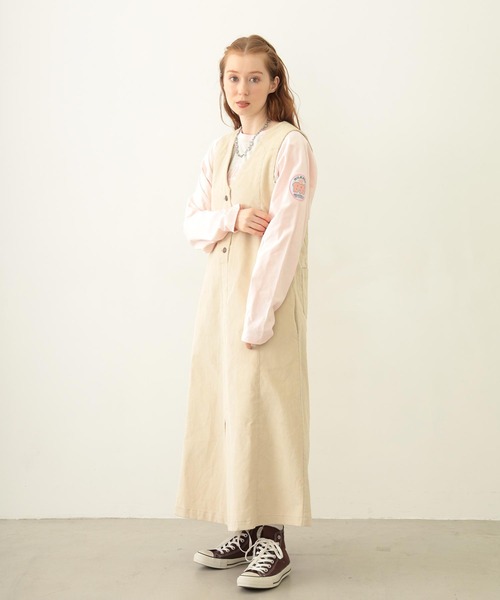 MILKFED.（ミルクフェド）の「LOGO PATCH B/B TEE（Tシャツ/カットソー・レディース・ホワイト/ブラウン/オートミール・M/L）」の20枚目の写真