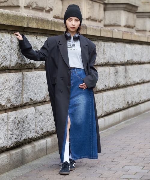 DURAS（デュラス）の「フロントスリットデニムスカート（デニムスカート・レディース・インディゴブルー・MEDIUM/SMALL）」の5枚目の写真