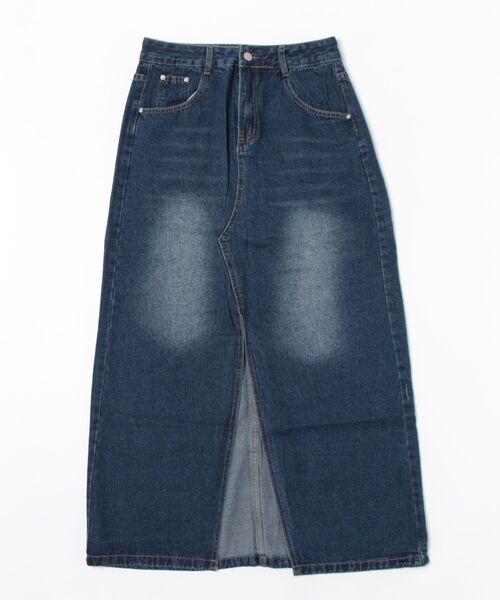 DURAS（デュラス）の「フロントスリットデニムスカート（デニムスカート・レディース・インディゴブルー・MEDIUM/SMALL）」の6枚目の写真