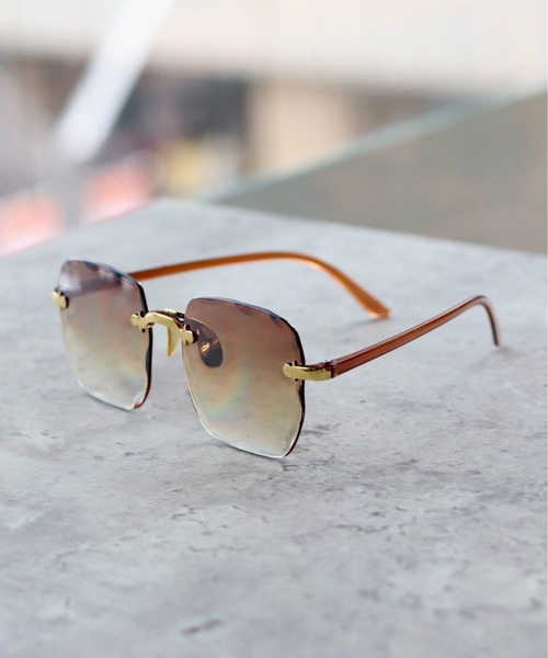 【美品】HOYA N05908 リムレス　度入りサングラス ヴィンテージ HOYA 眼鏡フレーム サングラス リムレス 日本製